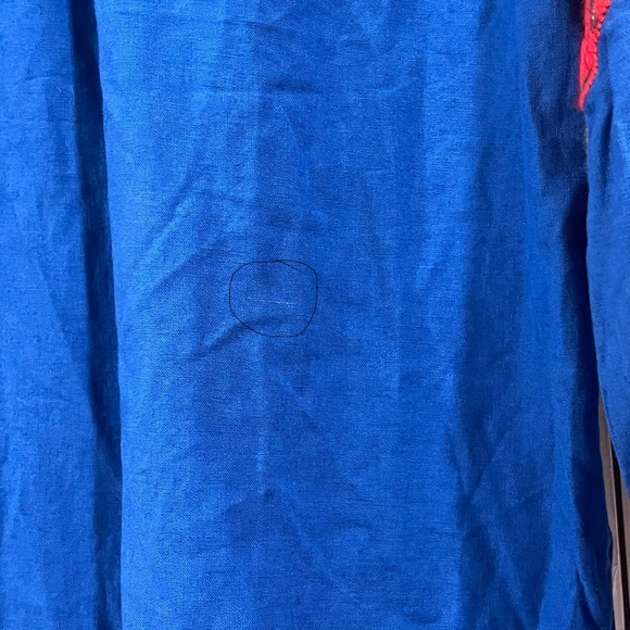 FINAL PRICE NEW NWT FARM Rio Flowerful Rio Embroidery Linen Kaftan Midi Dress - Picture 11 of 13